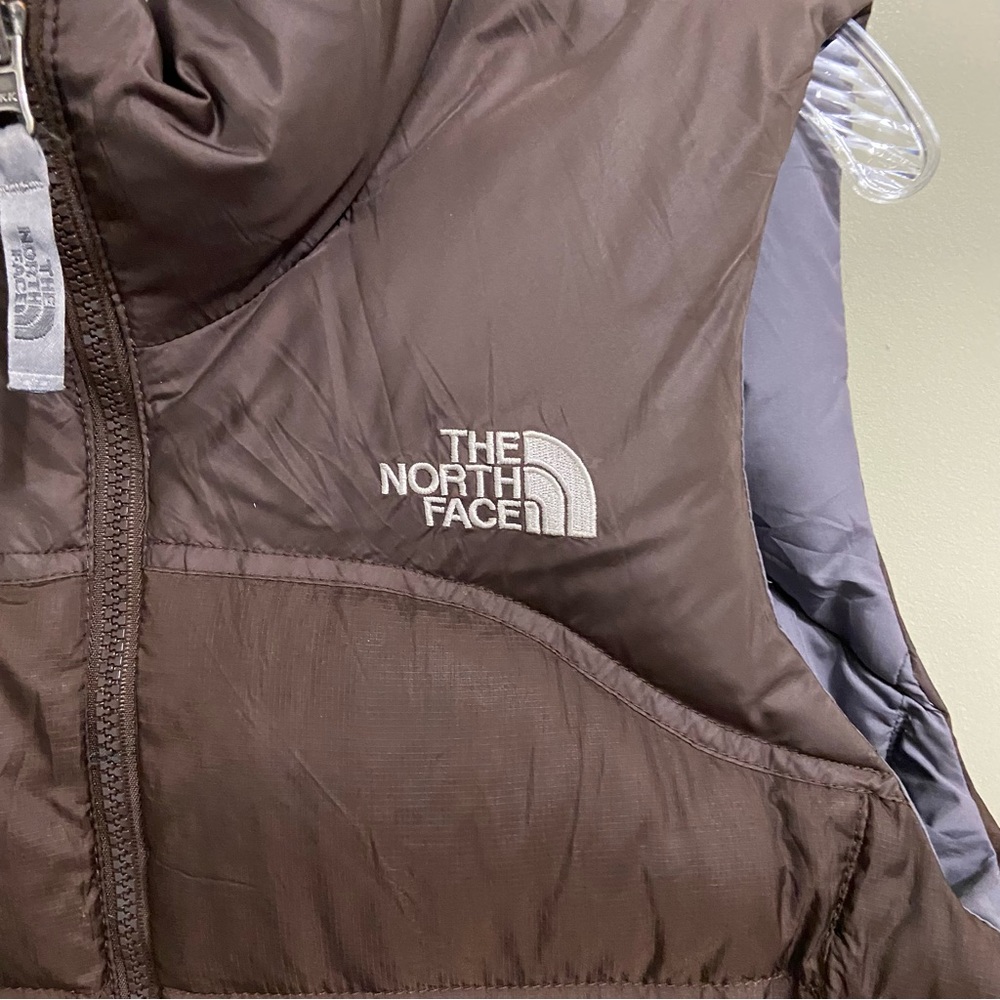 The North Face 700 Nuptse Brown Puffer Vest - Picture 9 of 10